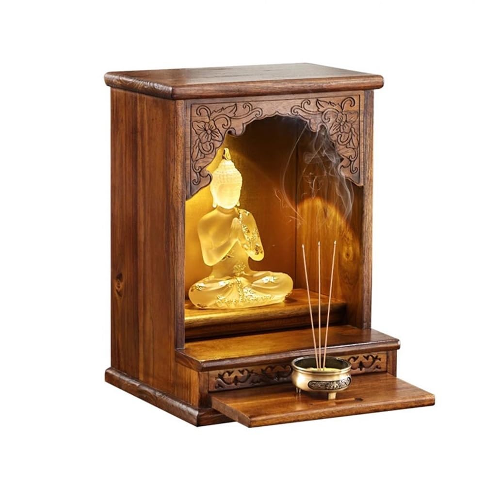 buddha statue display table Home Chinese Style Zen Wealth Offering Pedestal