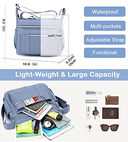 Basicpower Crossbody Bag Purse For Women, Multiple Pockets Lightweight Waterproof Shoulder Bags Travel Tote Handbag #TOP3