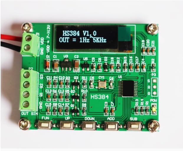 OLED 1Hz~5KHz Three-Phase sine Wave Signal Generation Instrument Resolution 1 Degree