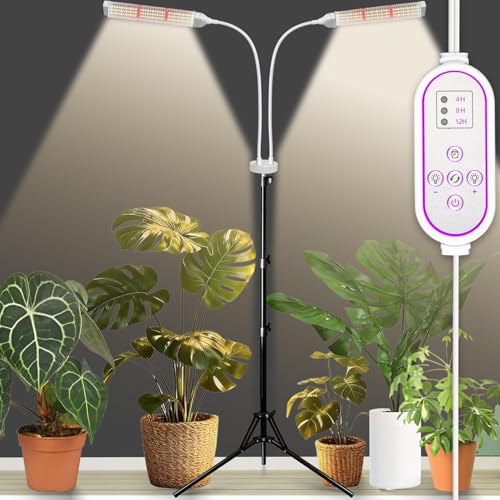 Secefeao Pflanzenlampen LED Vollspektrum, Pflanzenleuchte Pflanzenlicht mit Ständer Pflanzen LED Wachstumslampe für Pflanzen mit… – Ansicht 1