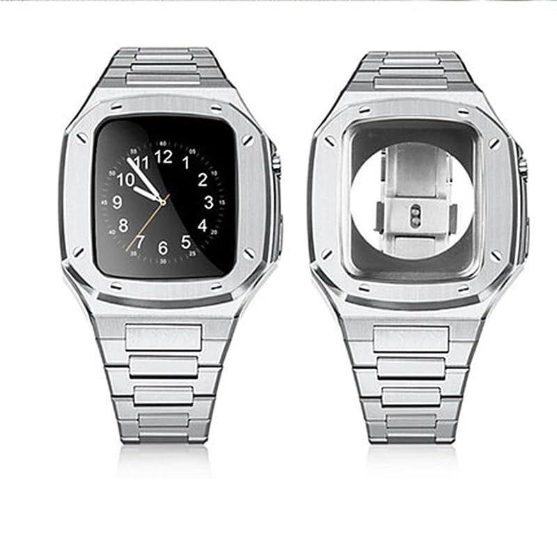 Boîtier en métal style horlogerie pour habiller votre montre 45mm au bureau