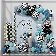Blue Race Car Balloon Kit