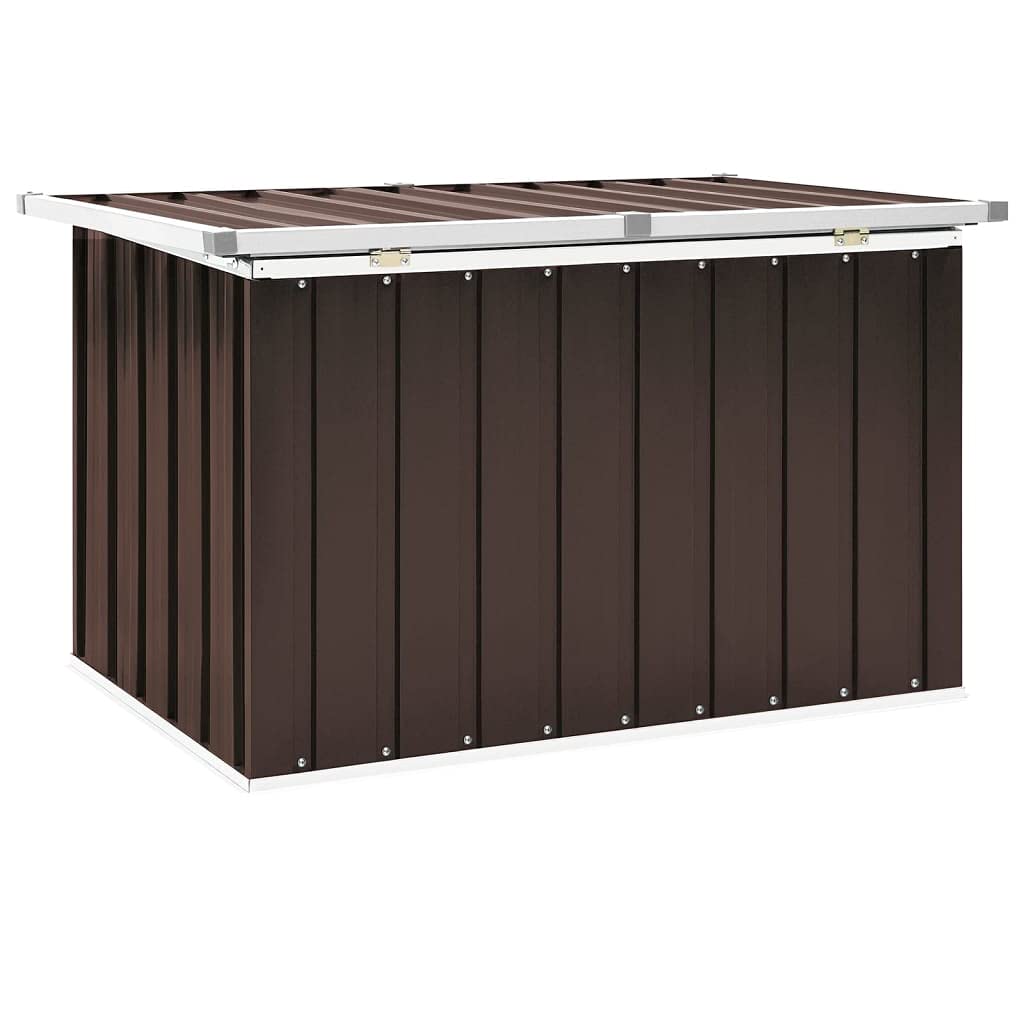 Tomostar Coffre de Jardin Extérieur, Coffre Malle de Rangement Boîte de rangement de jardin Marron 109x67x65 cm