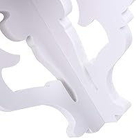 Vista 5 de Yosoo Paneles de pared de filigrana tallados dobles blancos, estante de esquina de pared, estante de almacenamiento, soporte de baño para maceta