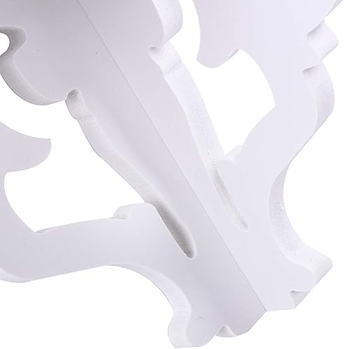 Miniatura 5 de Yosoo Paneles de pared de filigrana tallados dobles blancos, estante de esquina de pared, estante de almacenamiento, soporte de baño para maceta,