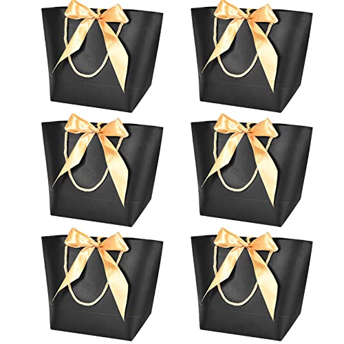 【Manico ispessito】: il sacchetto di carta con manico è comodo da tenere. Il sacchetto di carta può essere ripiegato nella confezione, che è molto comodo da trasportare. La borsa regalo non è facile da danneggiare e ha una capacità di carico migliore rispetto alle normali borse regalo.