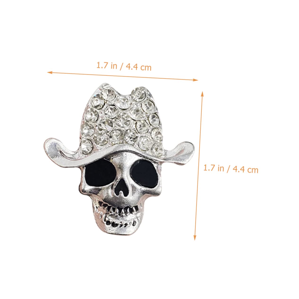 ULTECHNOVO 8pezzi Decorazione Per Auto Con Clip Per Ventilazione Diffusore Di Aromi Forma Di Teschio Inossidabile Per Interni Auto Accessori Di Halloween Eleganti e Unici