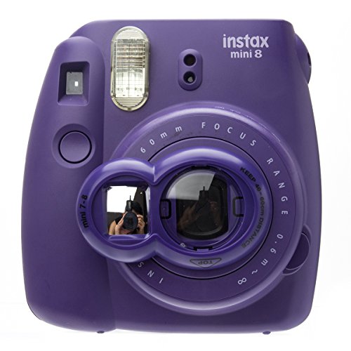 NodArtisan Lens Self-Portrait Mirror Compatible with Fujifilm Instax Mini 8 8+ 9 7s Hello Kitty Camera, Polaroid PIC-300, Grape