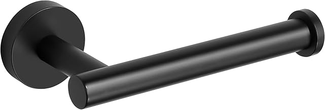 Sayayo EGX888-B Black Toilet Paper Holder Wall Mounted Toilet Paper Roll Holder Stainless Steel Wall Mounted Toilet Paper Holder for Bathroom and Kitchen