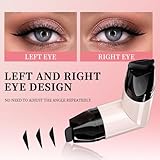 Eyeliner Stamp Set - 2PCS Winged Eye Liner Pencil Set, Quick Shaping Eyeliner with Left/Right Eye Marked, Smudge-Proof & Long-Lasting Gel Eyeliners Tool for Beginners & Makeup - Black & Brown - Image 4
