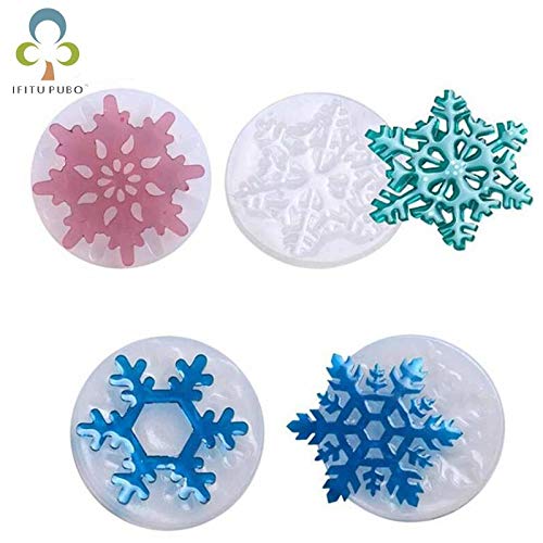 1 piece Snow Flake decorative craft silicone mold epoxy resin jewelry making necklace jewelry DIY scrapbooking tools WYQ