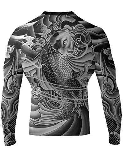 Raven Fightwear Men's Irezumi 2.0 Rash Guard MMA BJJ White