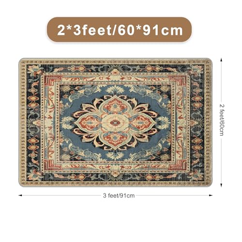 Tapete de Entrada 2x3 Pies Interior Boho Naranja miniatura 2