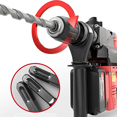 KUANDARYJ Akkuschrauber Akku-Bohrschrauber Akku-Schlagbohrschrauber Profi-Koffer 360 Grad drehbarer Zusatzhandgriff… – Bild 6