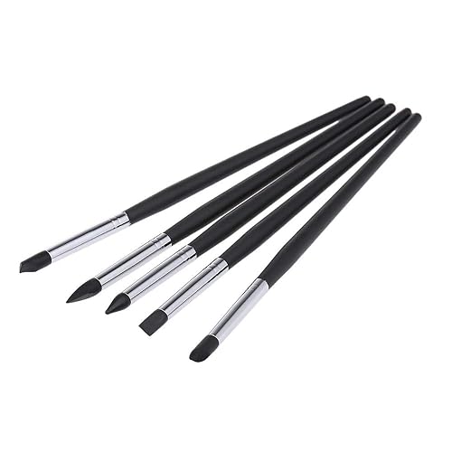 Miniatura 2 de 5 unids negro resina dental pincel plumas Dental Shaping Silicona diente herramienta