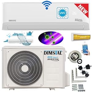 18000 BTU 5,3 kW ULTRA PLUS – Split Klimaanlage + Heizung ECO Smart WiFi/UV-C/Self-Clean/Follow Me komplett Set leise inkl. 3m Leitungen