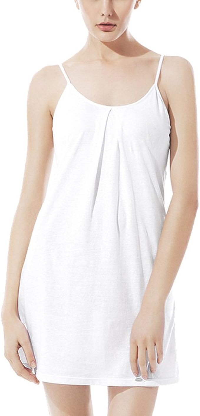 Female Strap Nightgown Summer Cotton Nightdress (M/160) at Amazon Women