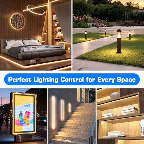 Image of 24V 60W Dimmable LED Driver, 5-in-1 Triac /ELV /MLV /0-10V /1-10V /PWM Dimming LED Transformer, Compatible with Lutron & Leviton Dimmer, Constant Voltage Power Supply, UL Listed, Class 2, IP67 Waterproof