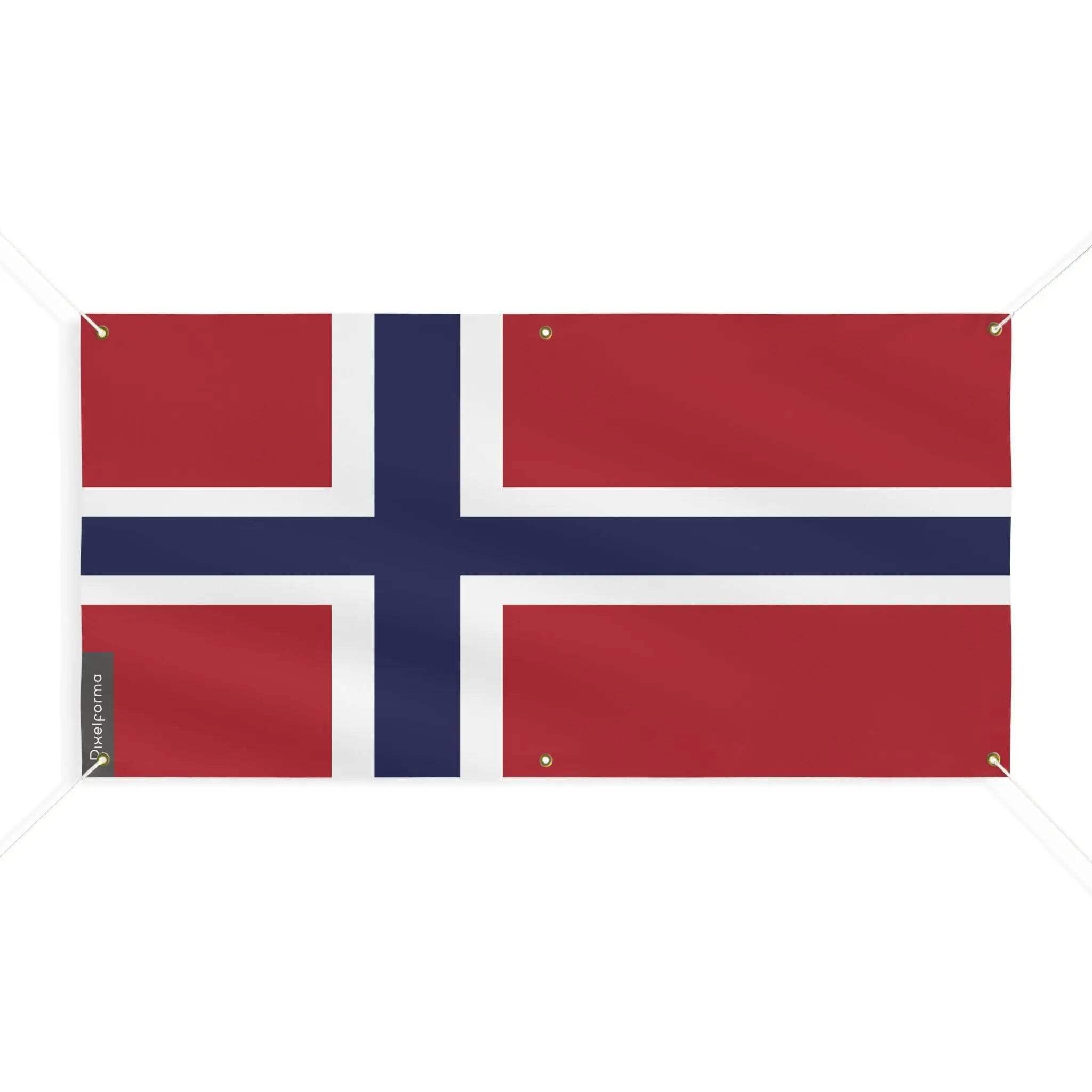 Drapeau de la Norvège 110x220 cm idéal pour décoration extérieure et fêtes - 4