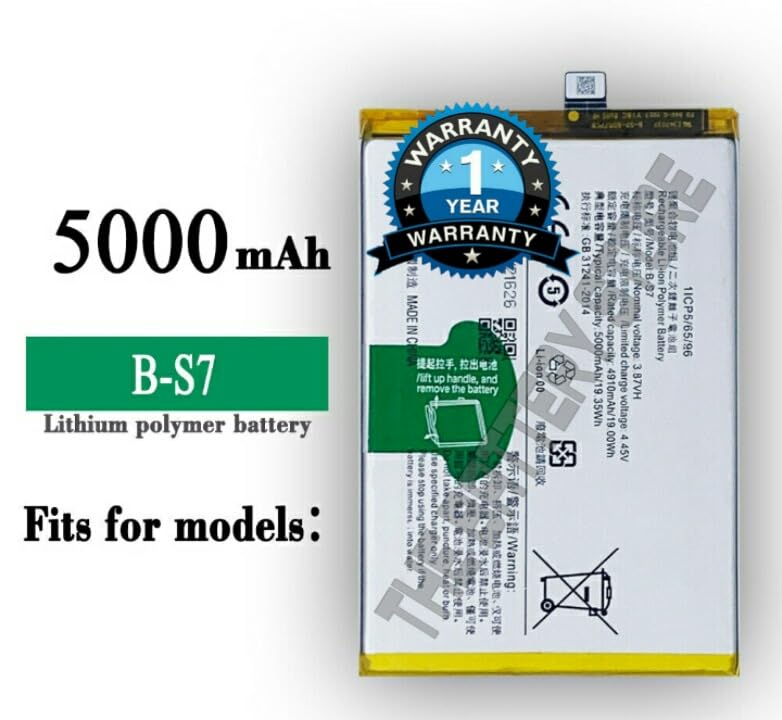 Image of Orignal B-S7 Battery for Vivo Y02 (B-S7) 5000mAh Battery with 1 Year Warranty *** (Original Battery 0173)