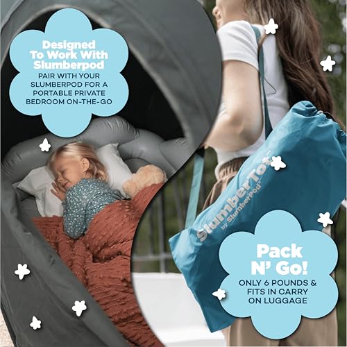Image of SlumberPod SlumberTot Inflatable Toddler Travel Bed with Safety Bumpers