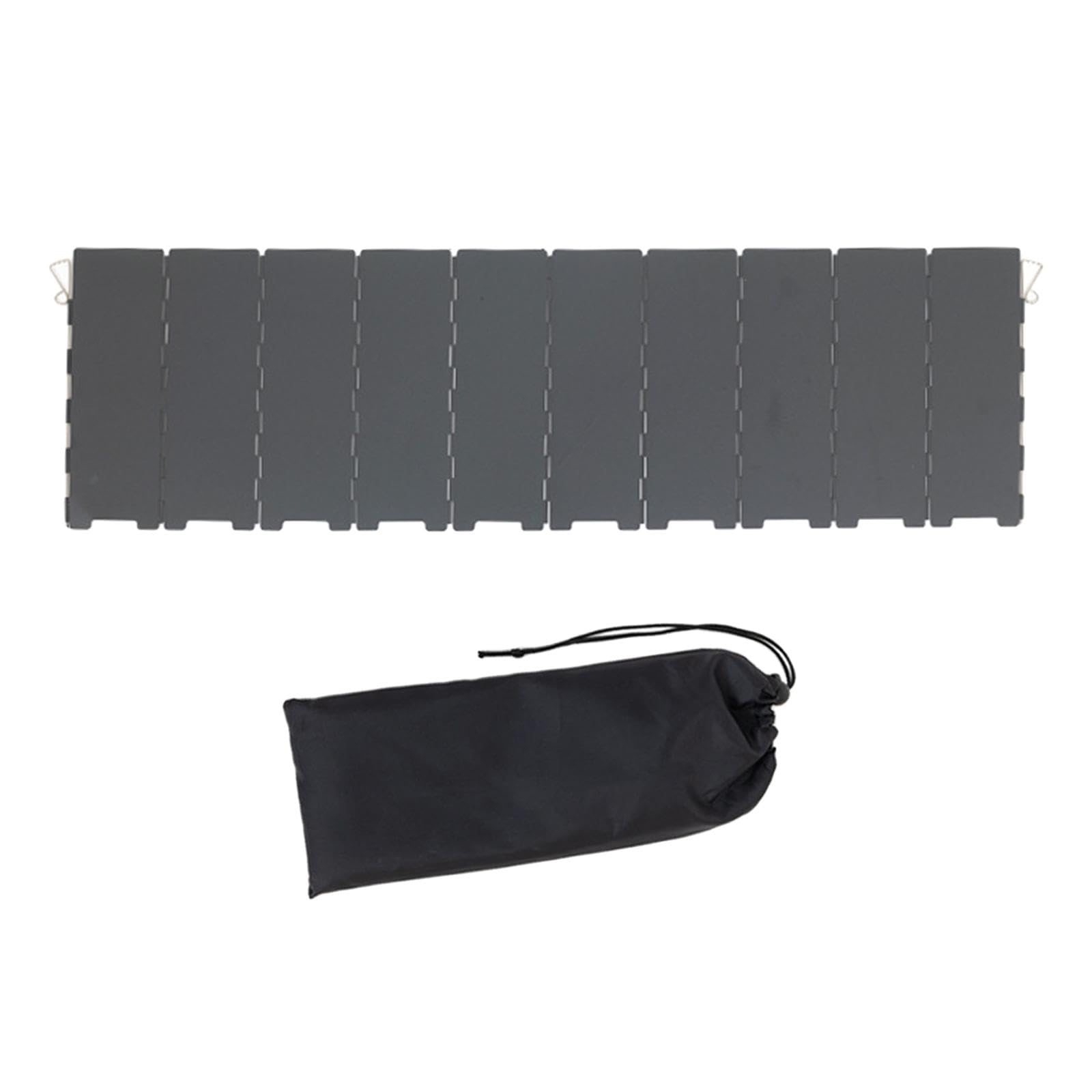 Camping Furnace Windscreen Folding Windshield for Backpacking Cooking Hiking Black