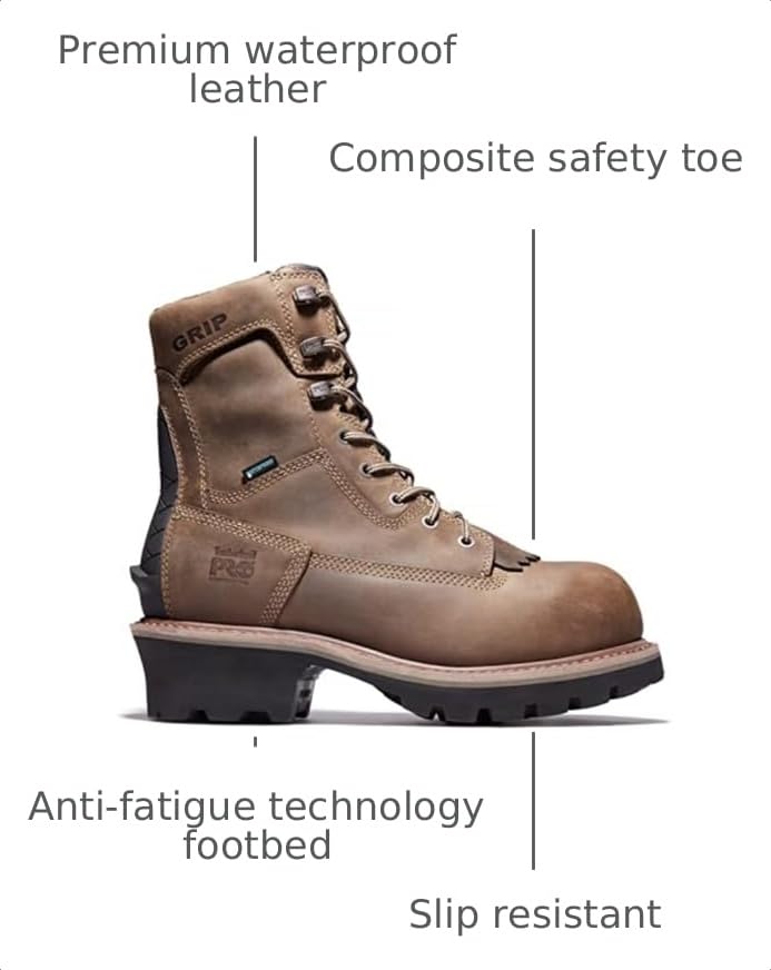 Image of Timberland PRO Evergreen, Men's, Brown, Comp Toe, EH, WP /Insulated Logger