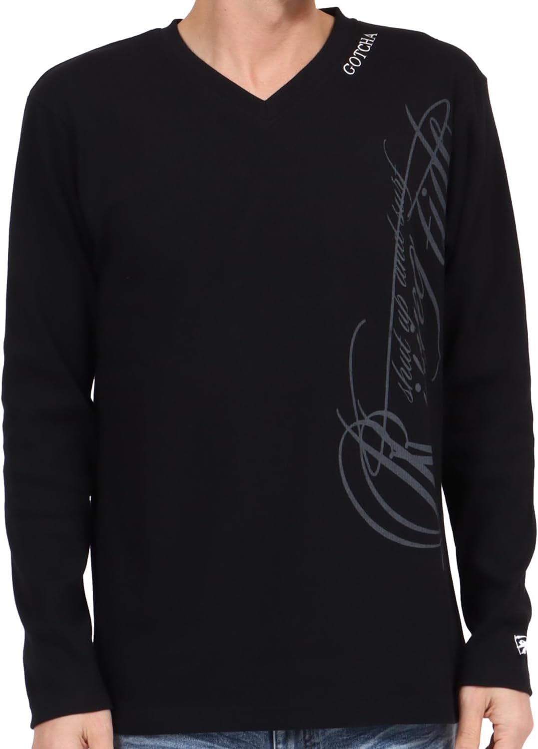 ロンT メンズ 長袖Tシャツ Vネック テレコ 無地【VネックロングTシャツ】ロングTシャツ カットソー 長袖 トップス インナー ランダムテレコ  シンプル 大人 上品 細身 タイト ストレッチ 伸縮性 ホワイト ブラック グレー 春 秋 ビター系 BITTER pm-9799 | CLOTHES  ... [ガッチャ] リミテッド テレコ Vネック ロンT メンズ レディース 長袖 Tシャツ ロングTシャツ ロンTEE カットソー 24