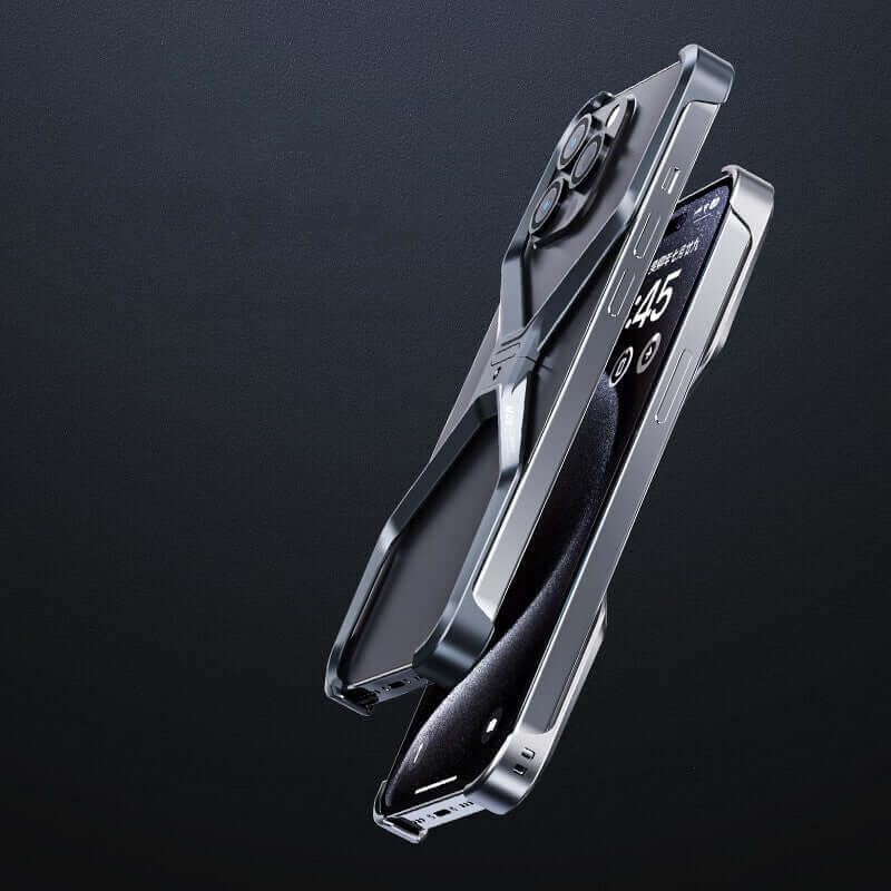 iPhoneアクセサリー STEEL CASE ZX Metal Case With 360 Rotating Stand For iPhone