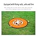 Ouitble Drohnen Landeplatz Universal Schnell Faltbar Landeplattform Drohnen-Landeplatz-Zubehör mit Heringen für DJI Mavic 2/Air Fly 2/Spark, Doppelseitiger Wasserdichtes Landung Pads (55 cm)