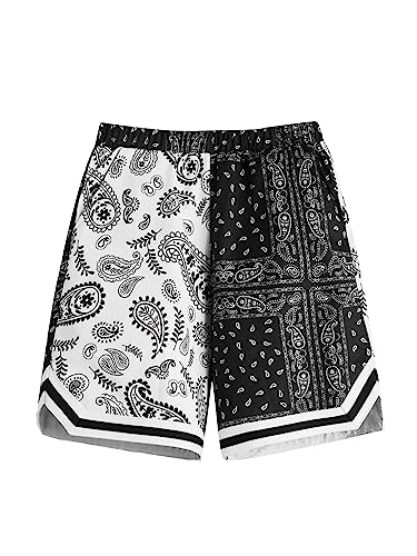 Image of SOLY HUX Boys Boho Paisley Print Short Sleeve T Shirt and Shorts Set 2 Piece Outfits