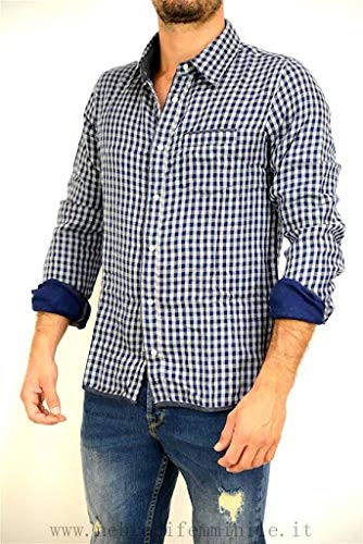 Chemise homme à carreaux CA85 confortable pour un style casual au quotidien en taille XXL