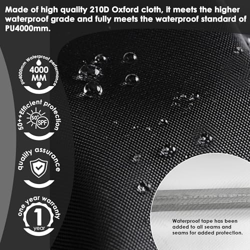 Maizoa BJD4-5 Outdoor Bike Covers Storage Shed Tent,210D Oxford Thick Waterproof Fabric,Outdoor Aluminum Alloy Bracket Bicycle Storage Shed thumb #3