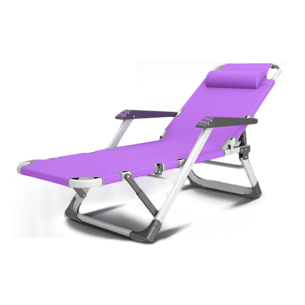 Chaise longue pliante d'extérieur à gravité inclinable et robuste pour jardin