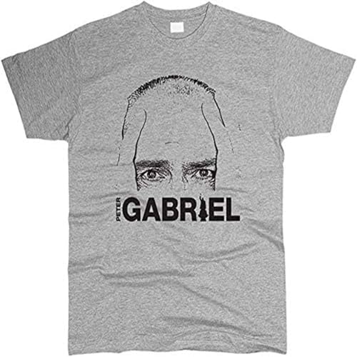 WEIZHINA Peter Gabriel T Shirt män Normal Passform Grey M