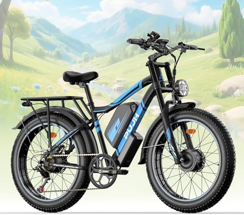 PUJH Ebike for Adults Dual Motors 5000W 60V 25Ah 24