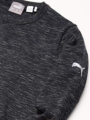 PUMA Golf 2020 Boy's Crewneck Sweater, Black Heather, x Large2