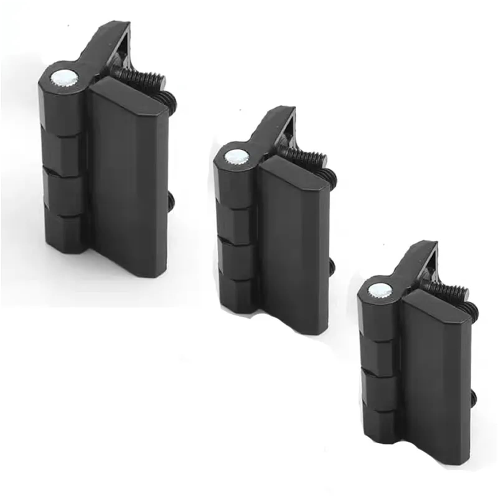 Itwaewzjsd 50X50x6mm 40X40 50X50 60X60 Zinc Alloy Hinges With Stud Thicken Black 1Pcs