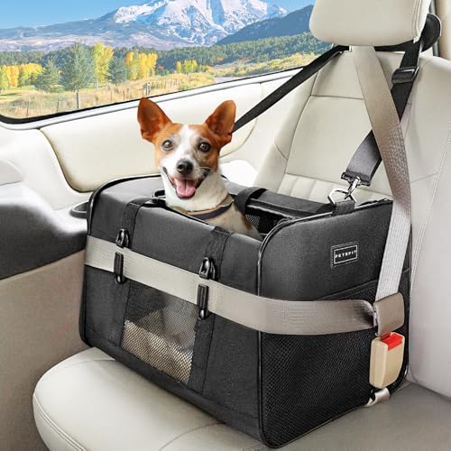 Petsfit-19x12x12-Pet-Carrier-for-Large-Cats-up-to-20-lbs-Soft-Sided-Small-Dog-Travel-Carrier-Upgraded-with-Patented-Buckle-and-Soft-Padding-Ideal-for-Car-Road-TripsBlack Petsfit 19x12x12 Pet Carrier for Large Cats up to 20 lbs Soft Sided Small Dog Travel Carrier Upgraded with Patented Buckle and Soft Padding Ideal for Car Road TripsBlack