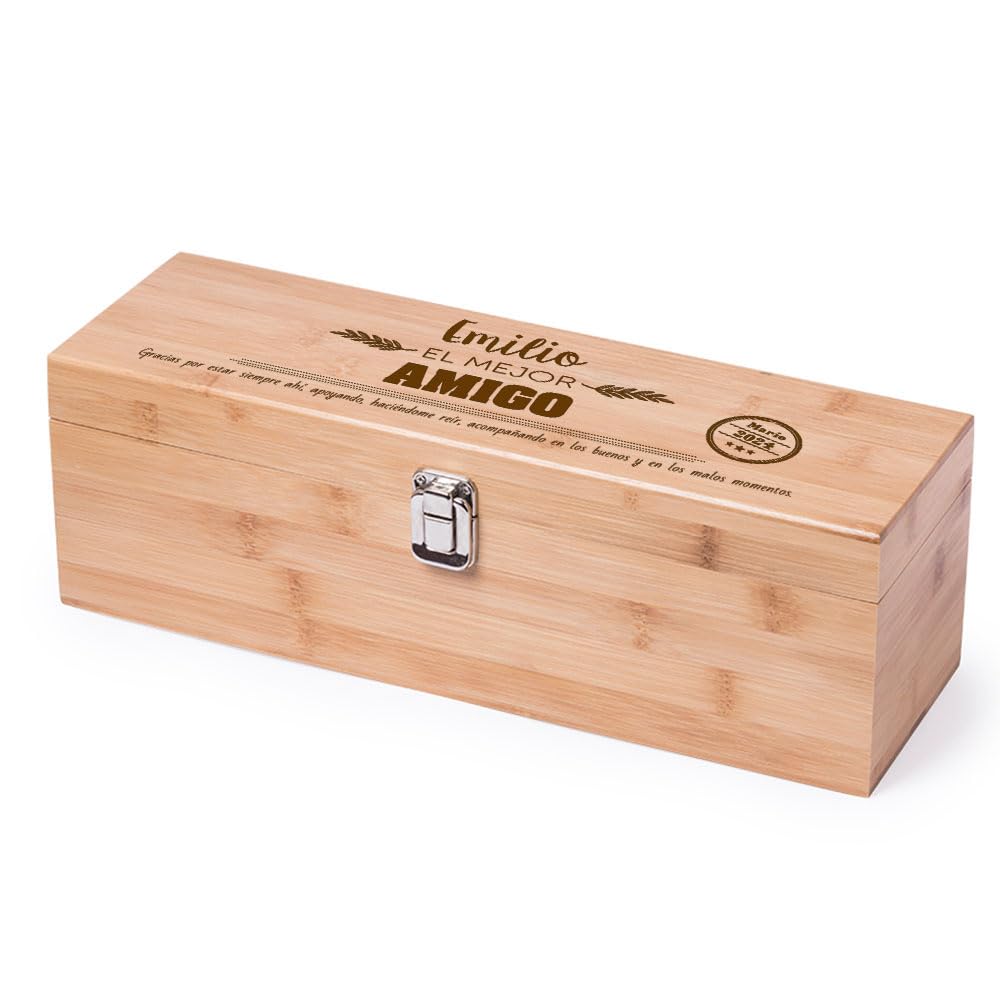 Cadeau personnalisé : boîte « sommelier » objet personnalisable avec tous les accessoires nécessaires pour déguster un bon vin pour le meilleur...