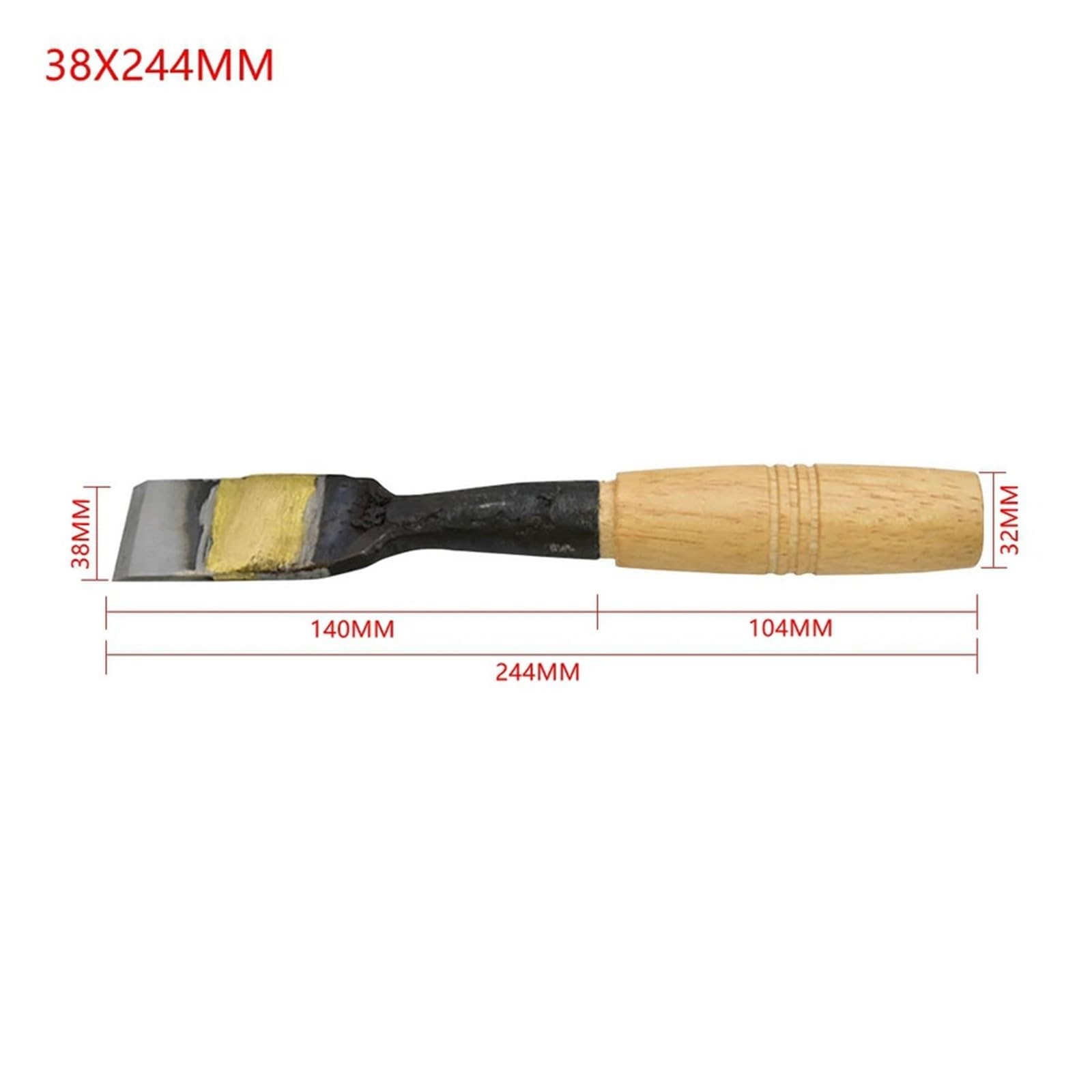 1 Szt. Narzędzie Ręczne Stolarskie Dłuto Ze Stali Szybkotnącej, Rybi Ogon, Staromodna Obróbka Drewna Z Poszerzonym Ostrzem(38MMX244MM)