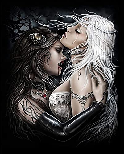 MingSH DIY pintura por números, adultos pintados a mano, kit de pintura al óleo sobre lienzo, regalo para mujeres, mamá, hija, Navidad, cumpleaños, decoración del hogar, con marco de 40 x 50 cm Cover