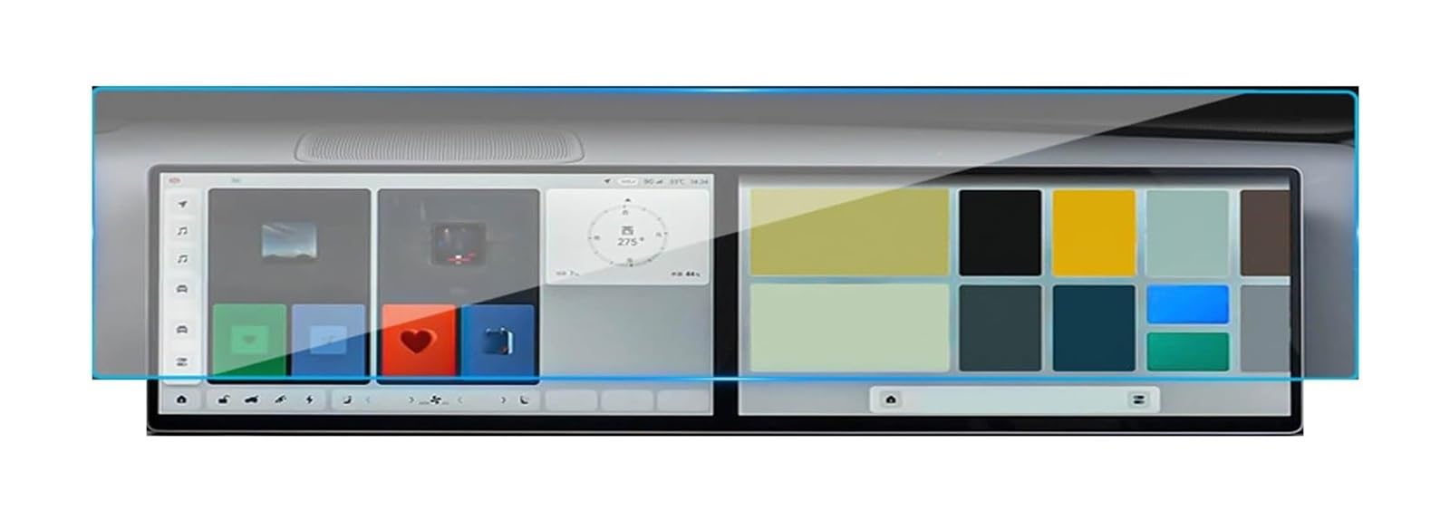 Navigation Screen Protector For Ideal L9 L9Pro 2022 2023 2024 2025 Tempered Glass Car Navigation Screen Protector Dashboard Film