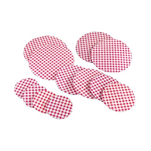 Maximex Topfhauben-Set Karo Klassik 12-teilig, Abdeckhauben mit Gummizug für längere Frische & Schutz, verschiedene Größen