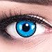 Produktbild Funnylens 1 Paar farbige blaue schwarze Crazy Fun Alper Jahres Kontaktlinsen perfekt zu Halloween, Karneval, Fasching oder Fasnacht mit gratis Kontaktlinsenbehälter ohne Stärke!