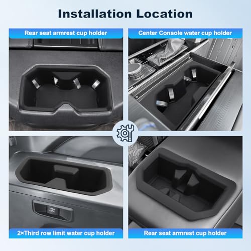 Insertos para portavasos Toyota Sequoia 2023-2026 (5 piezas) miniatura 3