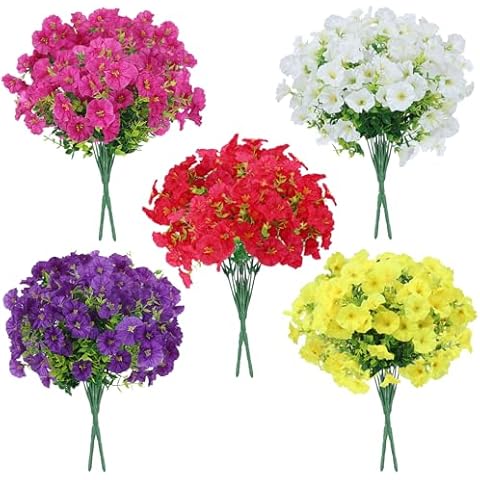LARDUX 10 PCS Faux Silk Flowers Set Cover