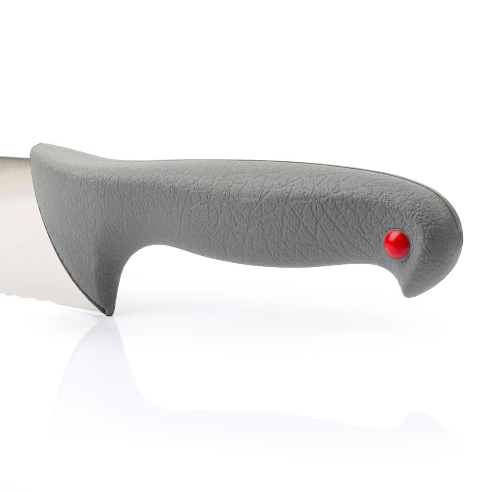 Arcos Cuchillo Pescadero Hoja Serrada Acero Inoxidable NITRUM 350 mm Mango Ergonómico Antideslizante Ideal para Pescado Serie Colour Prof