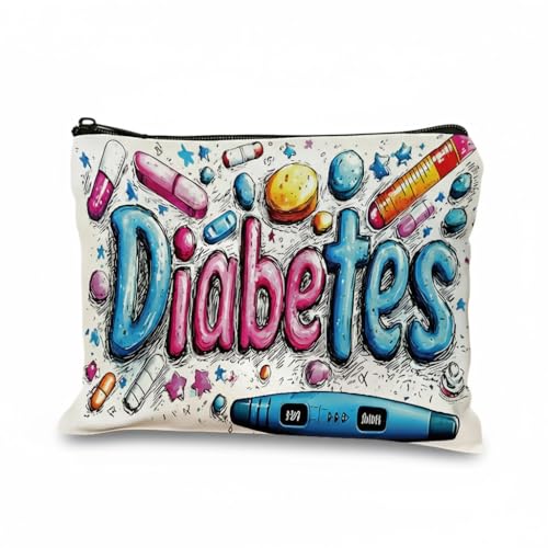 Neceser para Diabetes - Organizador de Suministros para Diabéticos, Bolsa de Viaje para Insulina y Medidor de Glucosa, Diseño Discreto y Moderno, Ideal para Uso Diario y Viajes