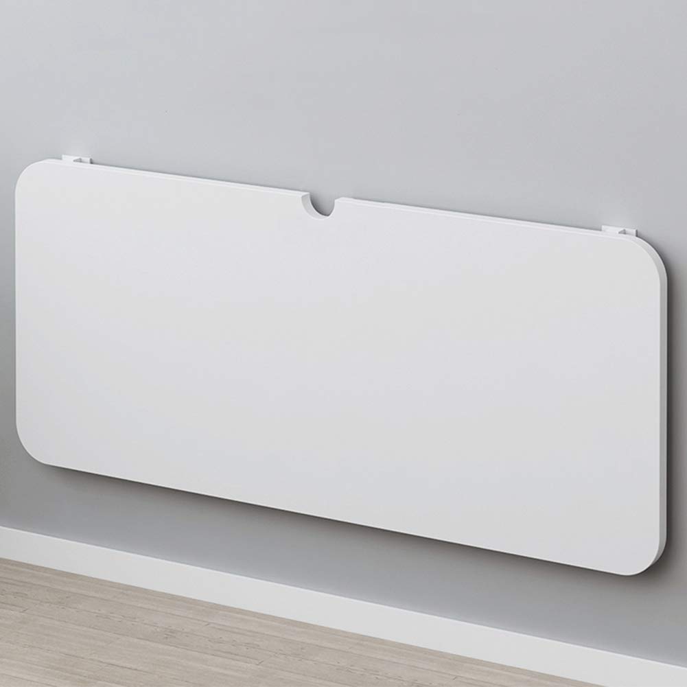 Amazon｜電源コード穴付きの白い折りたたみ式コンピューターデスク、壁